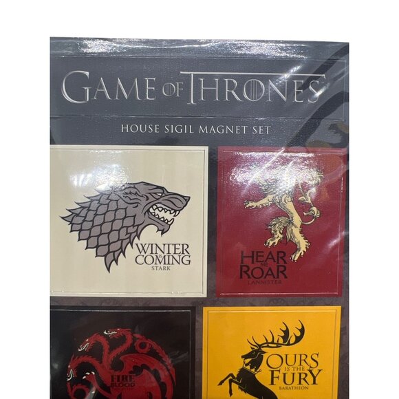 Game Of Thrones House Sigil Magnet Set Loot Crate HBO Darkhorse NEW Sealed - Picture 2 of 5